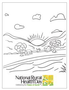 Rural community (coloring sheet)